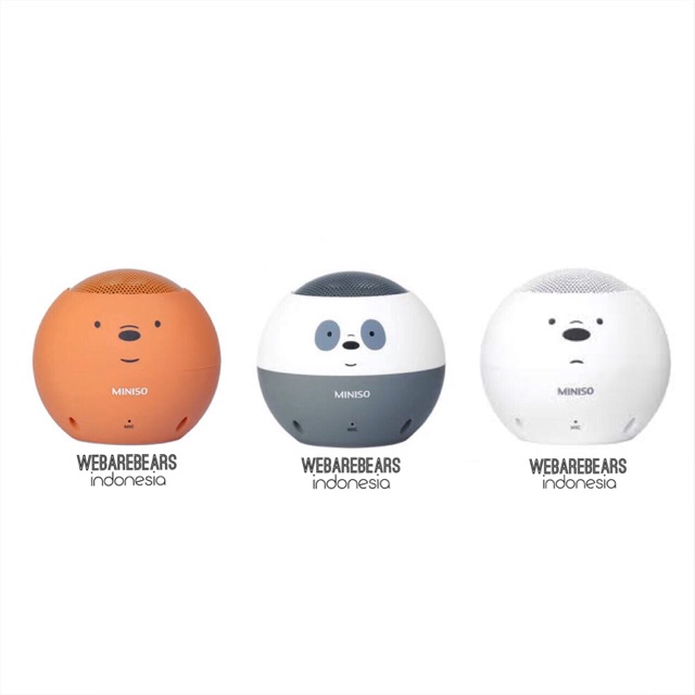 we bare bears bluetooth speaker