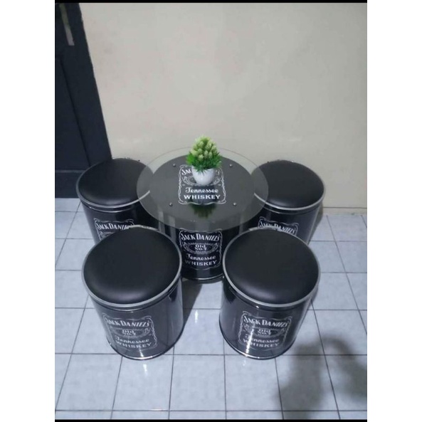 drum duplex/ gentong kursi meja full set mewah