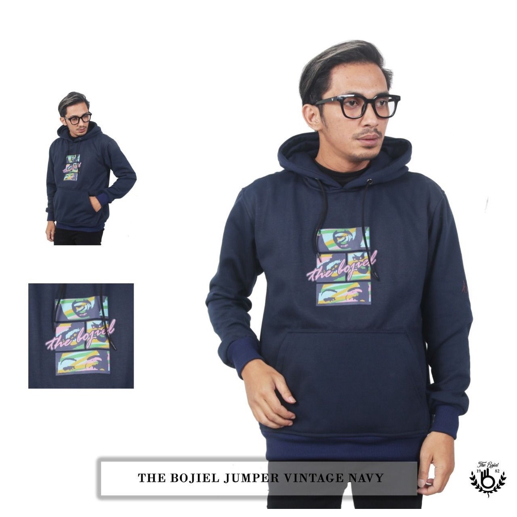 JAKET HOODIE LOKAL BRAND - BOJIEL (SABLON LOGO)