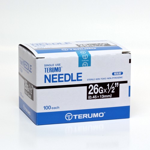 DISPOSABLE NEEDLE JARUM TERUMO 26G X 0.5 INC - ISI 100 PCS