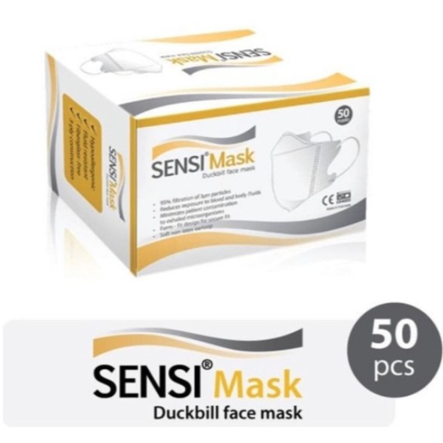 Masker Sensi Mask DUCKBILL isi 50 pcs (GRATIS DUS +BUBBLE)