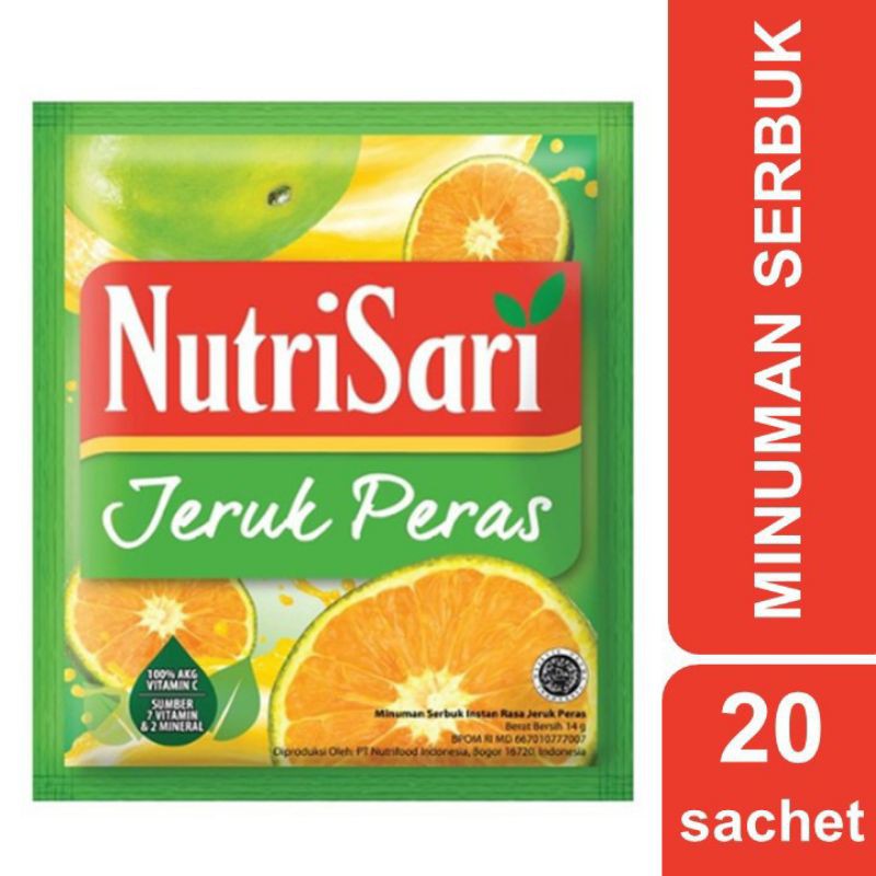 

Nutrisari Jeruk Peras 14 gr 20 sachet