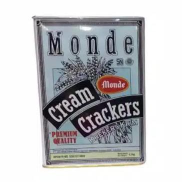 

MONDE CREAM CRACKERS 1.2KG | CRACKERS | BISCUIT KALENG