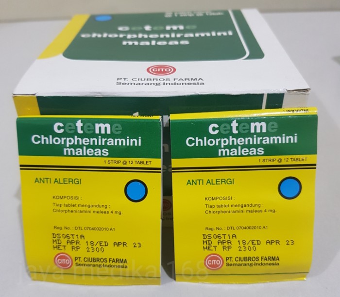 CTM CeTeMe Obat Gatal (1 Strip /12 Tablet)
