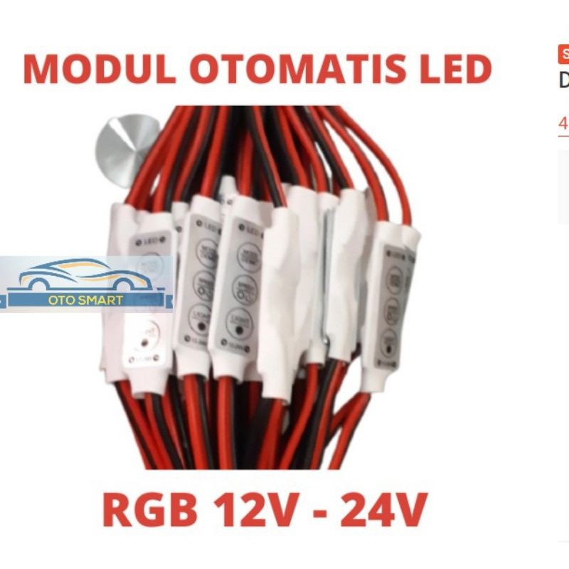 Modul LED Mini Dimmer Controller Kedip Strobo Speed 5v-24v LED Modul 1warna