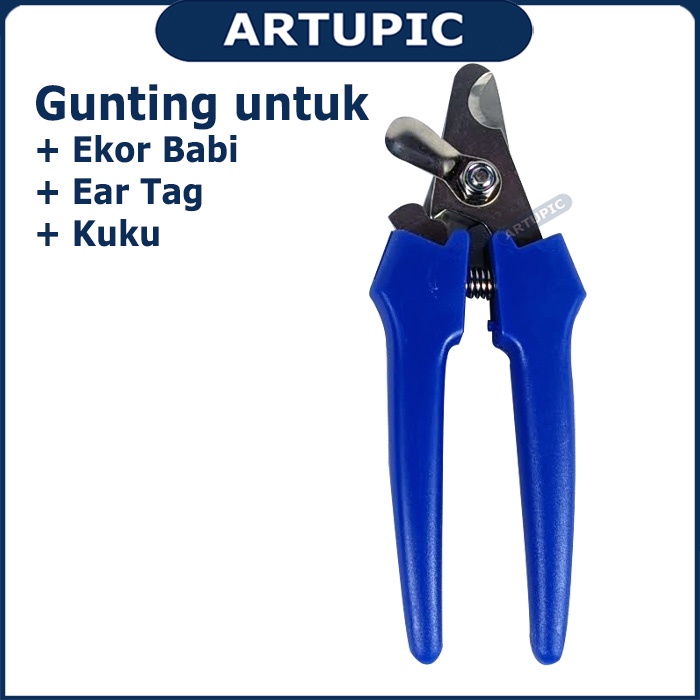 Gunting Ear Tag Gunting Ekor Babi Gunting Kuku Anting Babi Kambing Domba Sapi Stainless Steel Dll