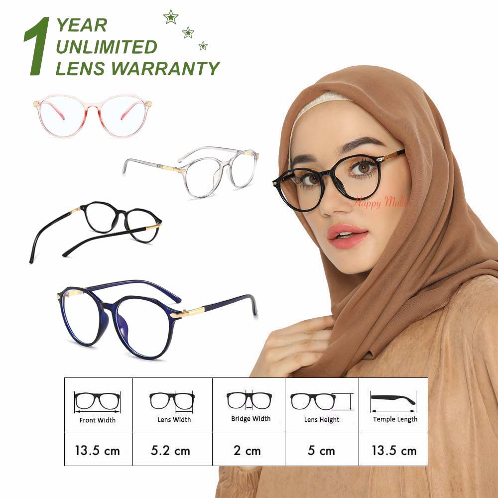 Kacamata Anti Radiasi Blue Ray Lens (Design Korea) Unisex - HM676 D ( Group Solo )
