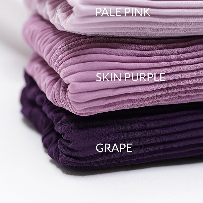 Ω Pashmina Plisket Full 180x75 / Premium Pasmina Full Plisket 180 x 75 Babydoll Lidi Pleated Shawl ●