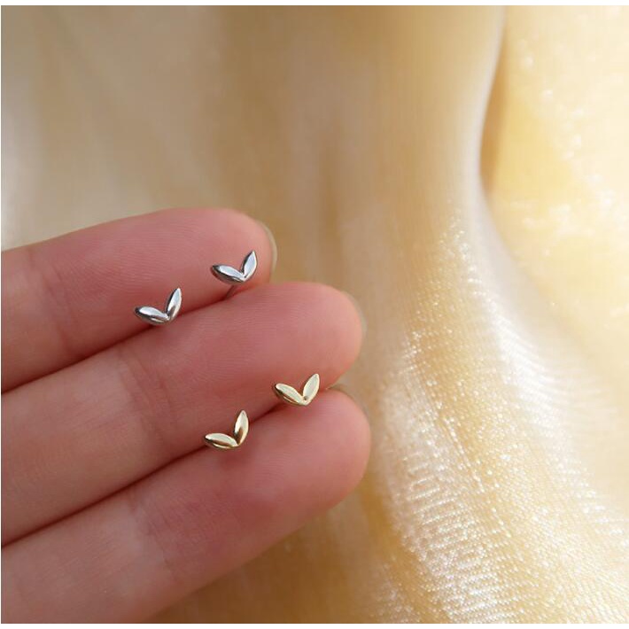 1 Pasang Anting Stud Desain Hope Of Life Bud Bahan S925 Silver Anti Alergi Untuk Wanita