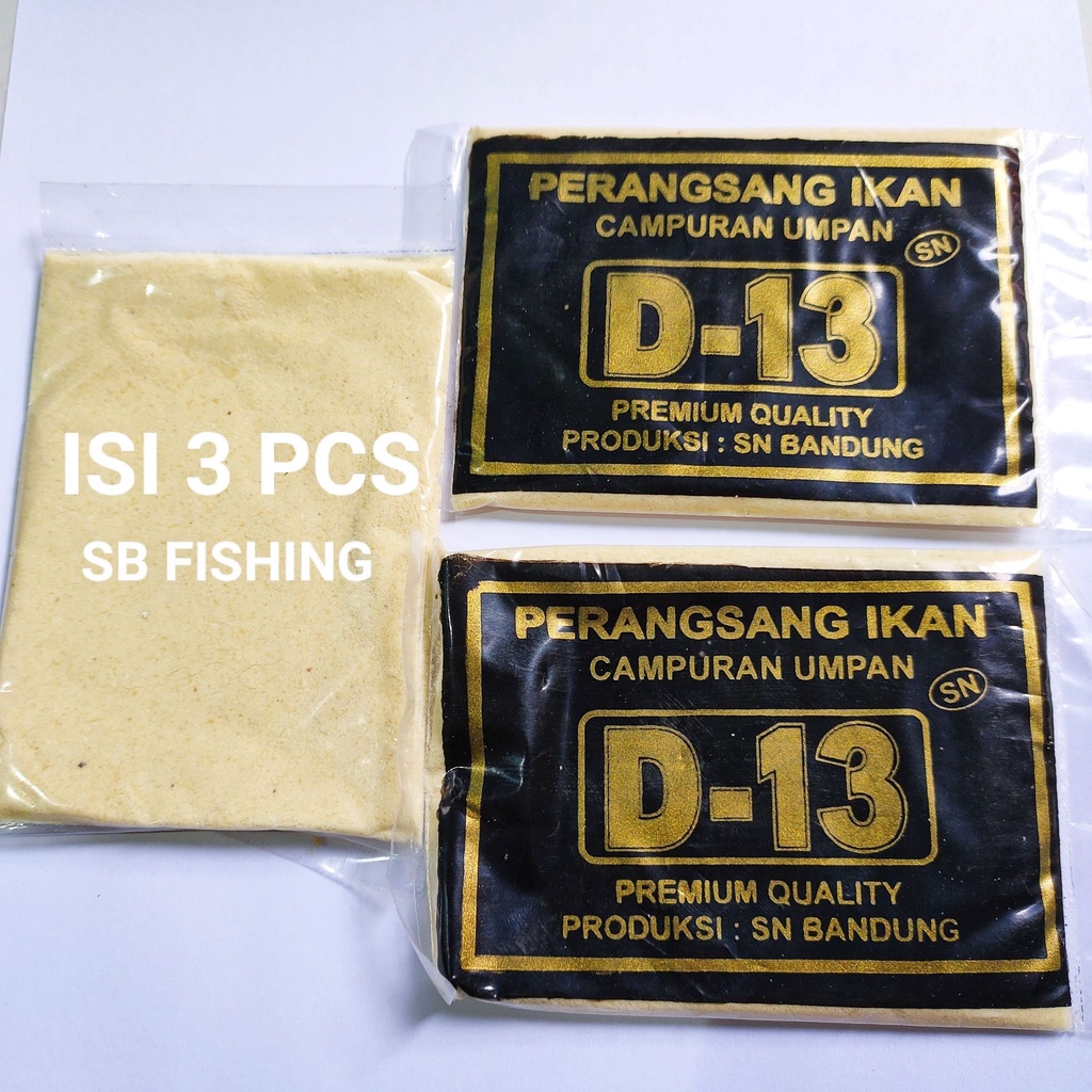Perangsang umpan D-13 hitam ( isi 3 ) umpan pancing ikan mas