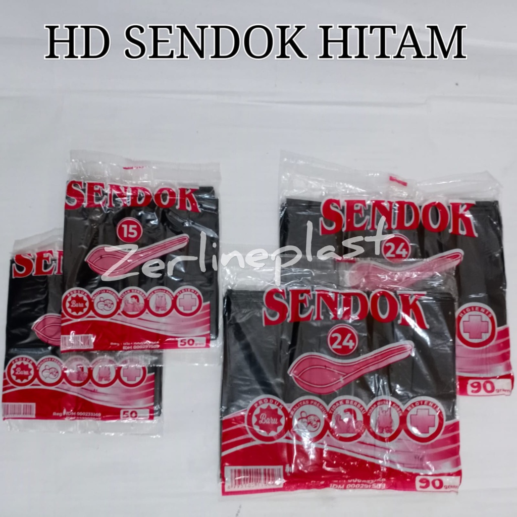 Kantong Plastik HITAM ( GAMBAR SENDOK )