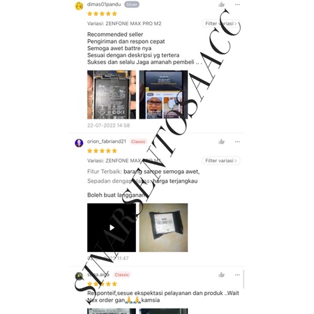 Baterai Original 100% Asus Zenfone Max Pro M1 M2 ZB601KL ZB602KL ZB631KL C11P1706 X00TD X00TDA X00TDB X01BDA Batre Batrai Battery Ori Garansi Awet