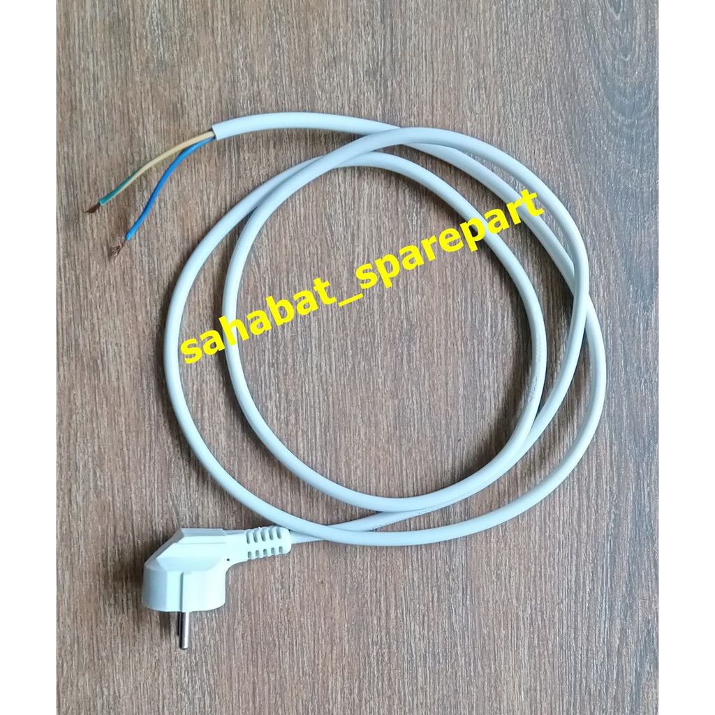 KABEL POWER SUPLY KULKAS COLOKAN MESIN CUCI 3 X 0,75 MM TEMBAGA SERABUT