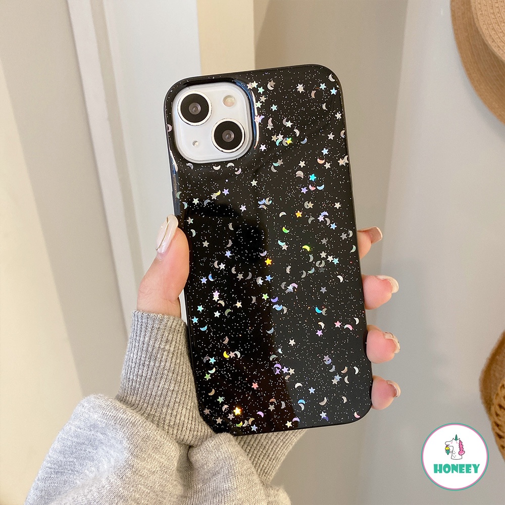 Luxury Gold Foil Sequins Glitter Phone Case compatible for IPhone 14 13 12 11 Pro Max X XS XR 8 7 Plus Anti-Slip Bumper Soft TPU Shell