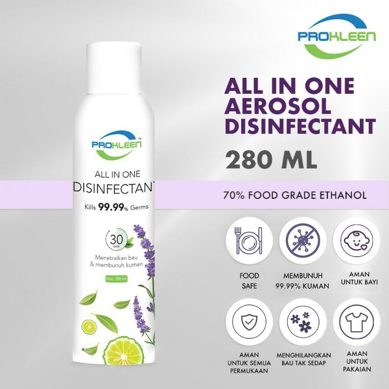 All in One Air PROKLEEN Disinfectant Spray 280 ml ORIGINAL