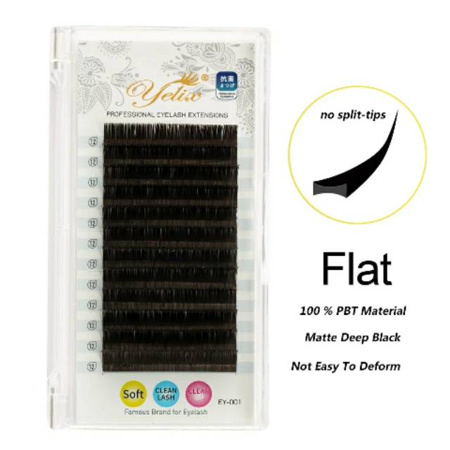 Yelix Black Diamond Matte Black Flat Eyelash