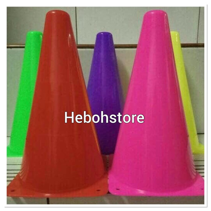 SATU SET 12 pcs (1 LUSIN)CONE/CONES KUN KERUCUT RAPAT 23 CM