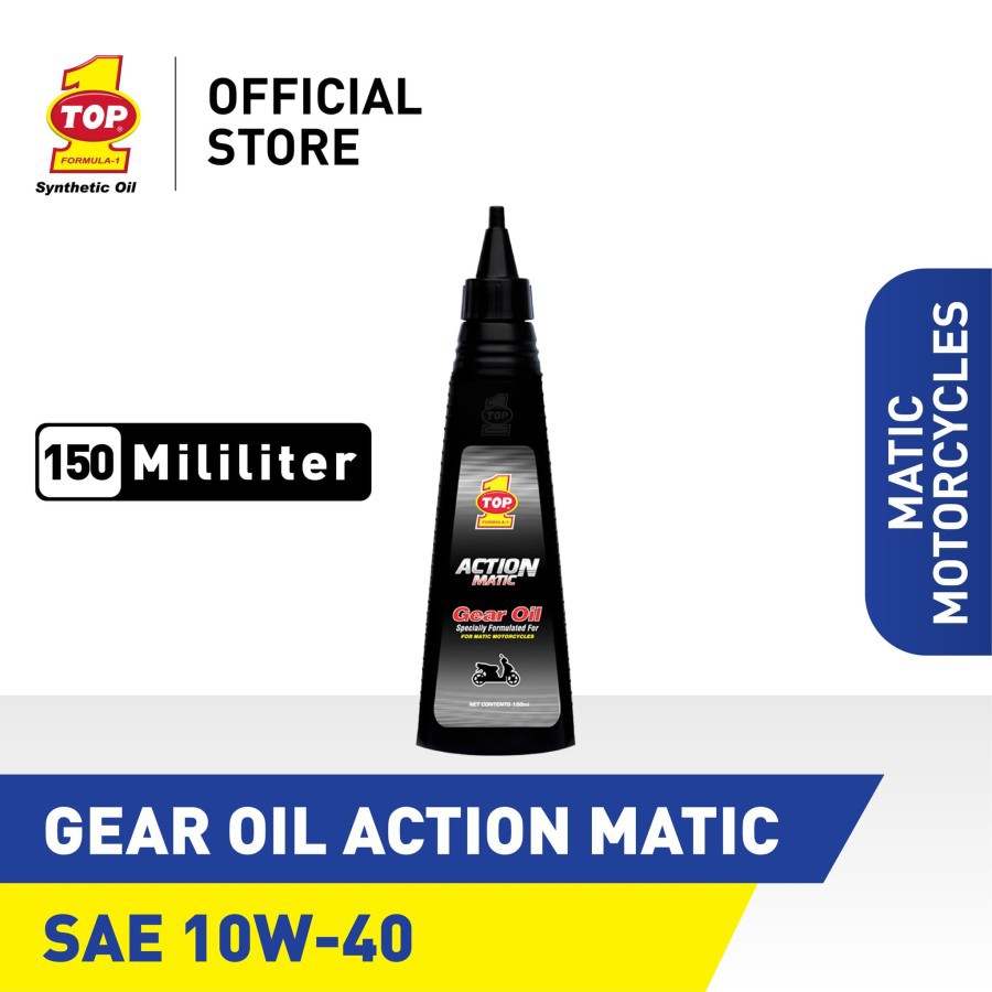 PAKET OLI TOP 1 TOP1 ACTION MATIC 20W40 800ML SYNTHETIC DAN OLI GARDAN