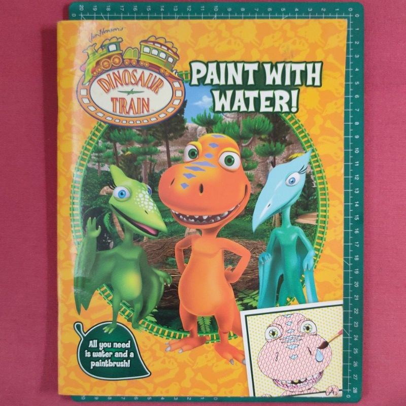 Dinosaur train. Paint with water