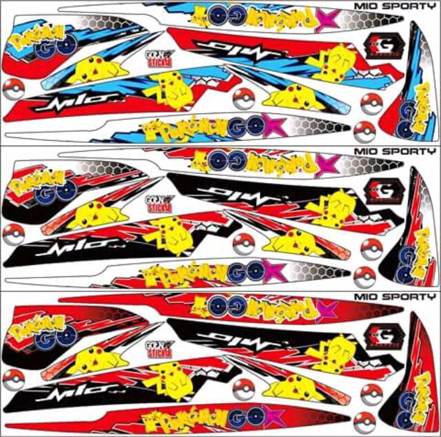 Striping Stiker Variasi Motor Yamaha Mio Sporty Shopee Indonesia