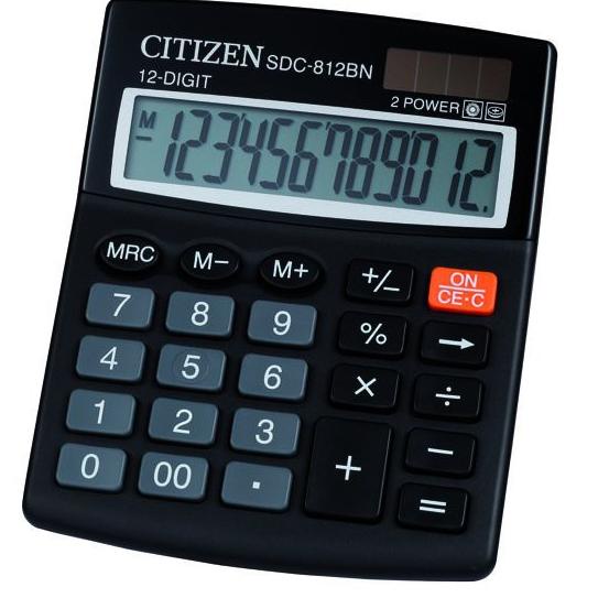 

Terbatas I8GAP Kalkulator 12 Digit Angka CITIZEN SDC 812 - Calculator Digital P56 Baru