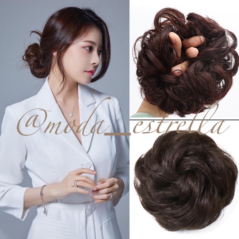 KARET UMBUL UMBUL CURLY/IKATAN RAMBUT/HAIRPIECE/SANGGUL RAMBUT/IKATAN UMBUL/FAKEHAIR/FUNBUN FAKEHAIR