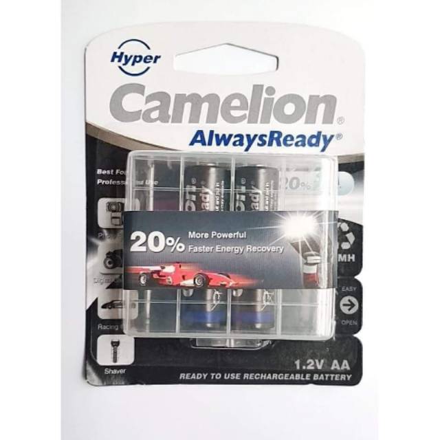 BATERAI CAMELION RECHARGEABLE A2 2000MAH BP 2