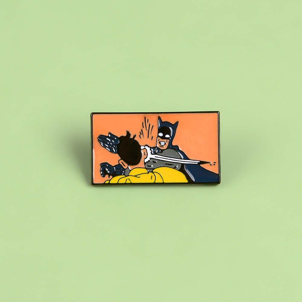 [Elegan] Bros Pria Bertopeng Lucu Kartun Western Adventure Film Zorro Lucu Kerah Pin Lencana Pin Enamel Pin