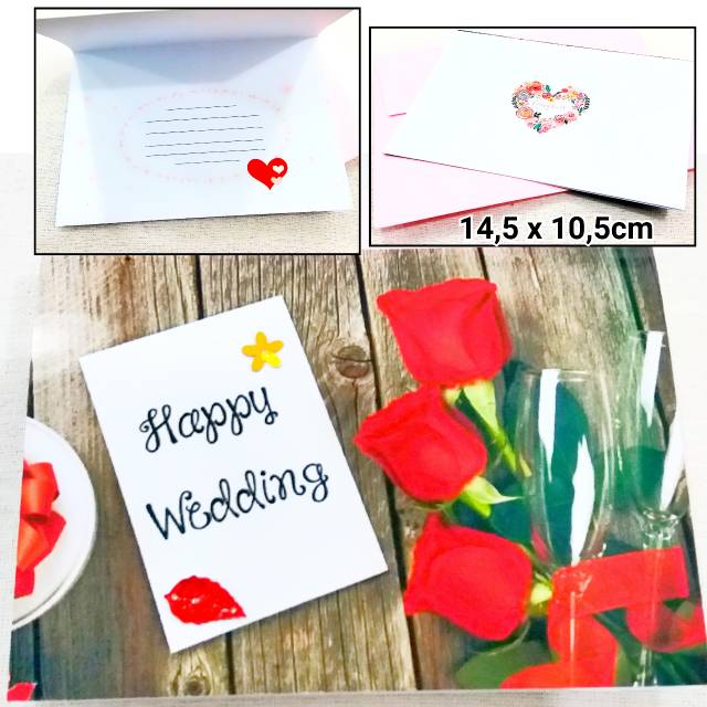 kartu ucapan keselamatan greeting card ulang tahun wisuda pernikahan valentine congratulation a6