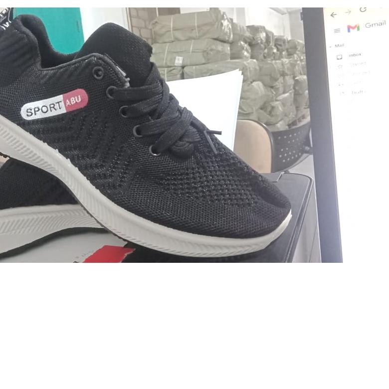 WAADOO Sport Shoes Pria WS1 Sepatu Running Olahraga Hitam