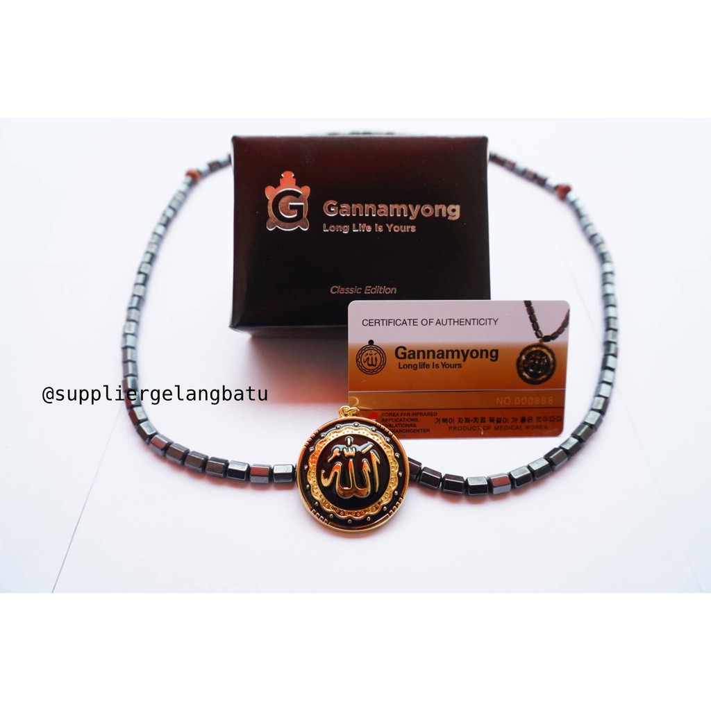 PROMO GANNAMYONG TASBIH SEHAT LAFAZ ALLAH GOLD 99 BUTIR akik emas