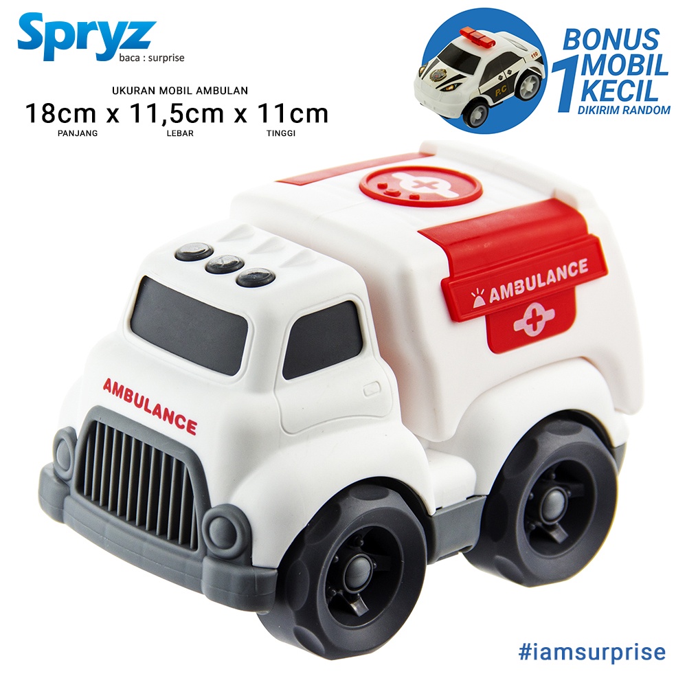 Spryz Turbo 1:20 Mainan Truk Free Wheel