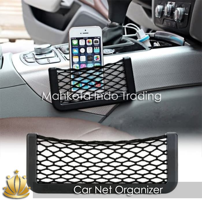 Kantong Jaring Handphone GPS Mobil Car Net Organizer Pocket Bag