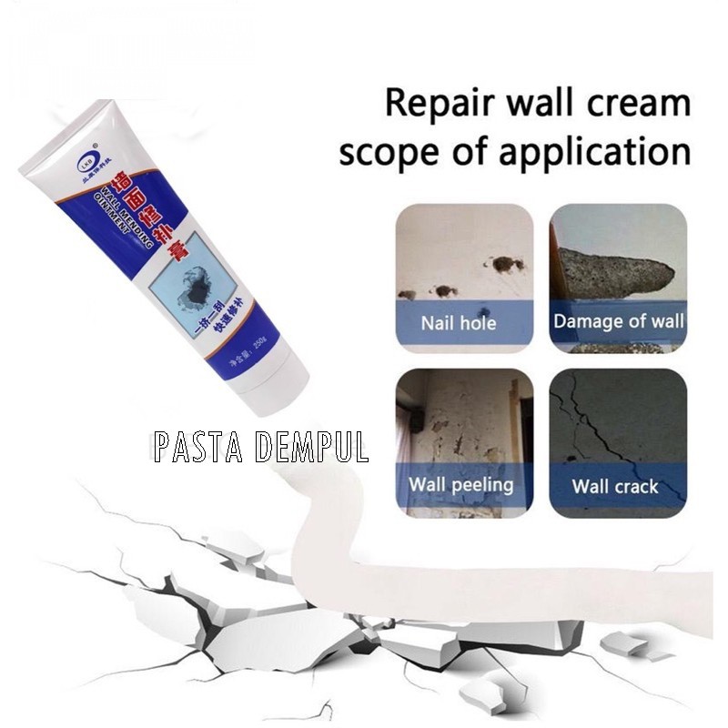 Wall Repair Pasta Dempul Penambal Dinding Cream Instan Water Proof