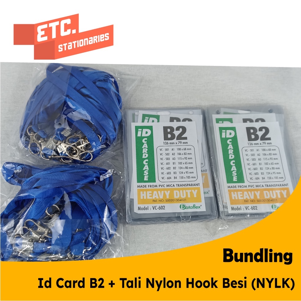 

Paket Bundling Id Card B2 + Tali Nylon Hook Besi (NYLK)