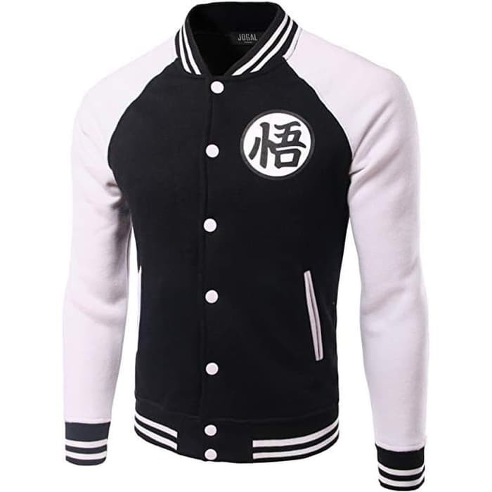  Jaket  Varsity  Baseball Distro DRAGON BALL GOKU polos 