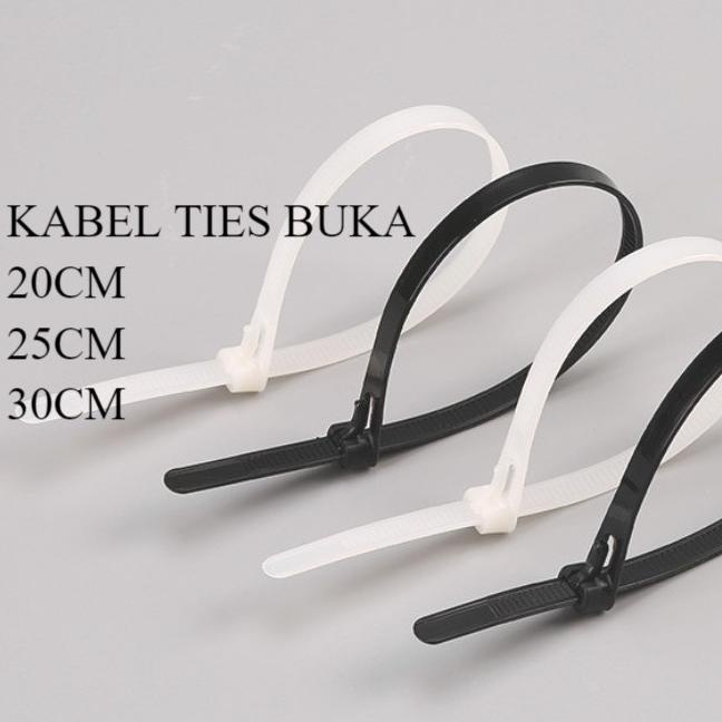 

Kabel Ties Bisa Buka / Reusable Cable Ties 20cm/25cm/30cm