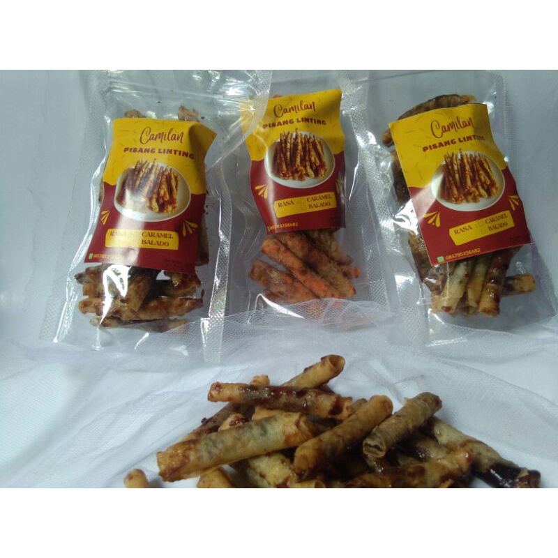 

pisang linting rasa caramel dan balado