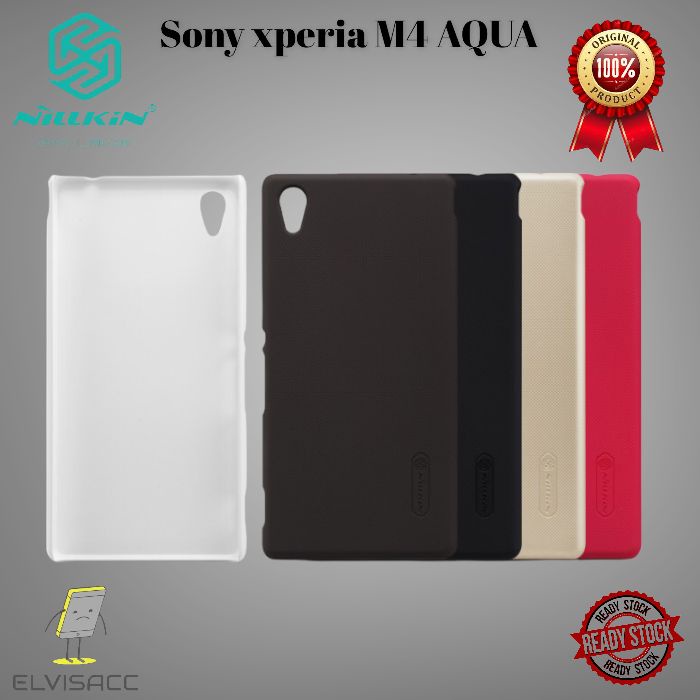 SONY XPERIA M4 AQUA NILLKIN HARDCASE FROSTED SHIELD ORIGINAL SONY XPERIA M4 AQUA