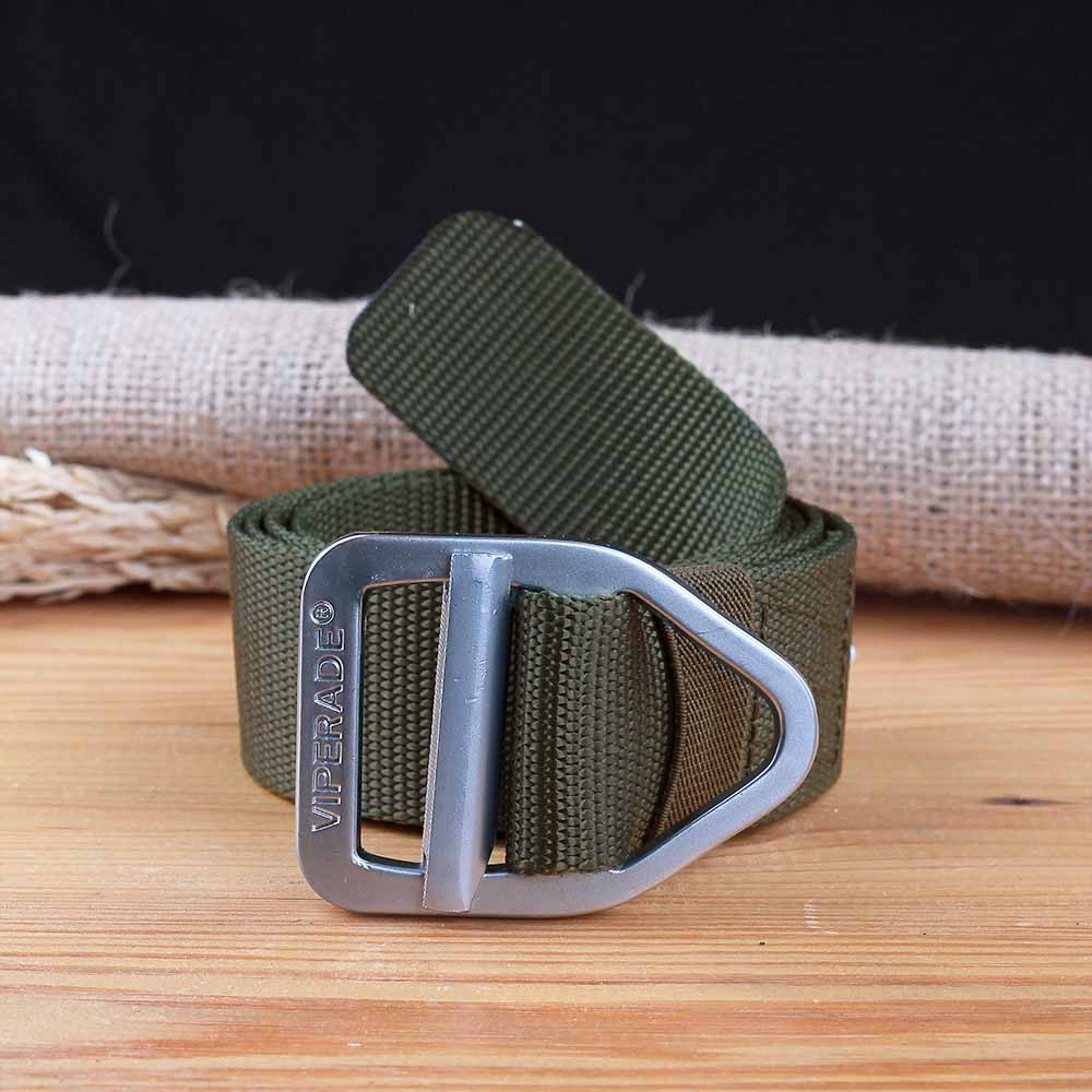 Ikat Pinggang Tactical Pria Gesper Tsudo Men Belt Original 124 cm Nylon Hitam Army Cream