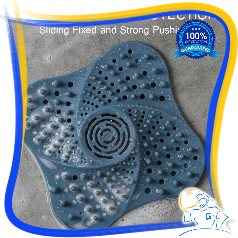 Penutup Lubang Air Kamar Mandi Anti Kecoa Anti Bau Silikon Filter Saringan Wastafel Dapur Rambut Kamar Mandi Anti Mampet Silicone Floor Drain Penutup Lubang Saluran Air Suction Cup Wastafel Blocking Silikon