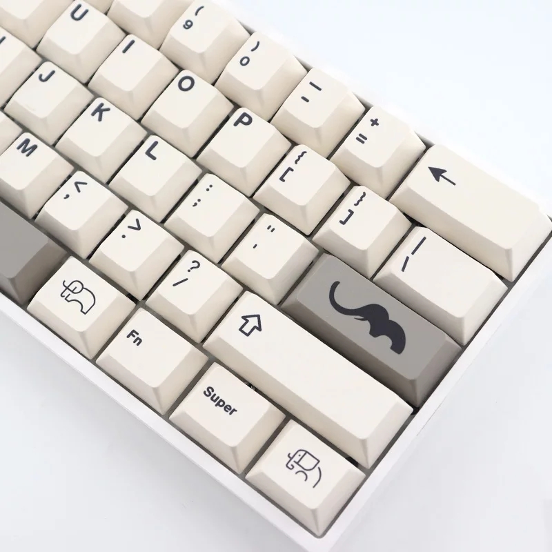 126 Kunci Pbt Sublimation Cherry  Profile Sam Elephant Keycap Untuk Rk61 Gk61 64 87 96 104 108