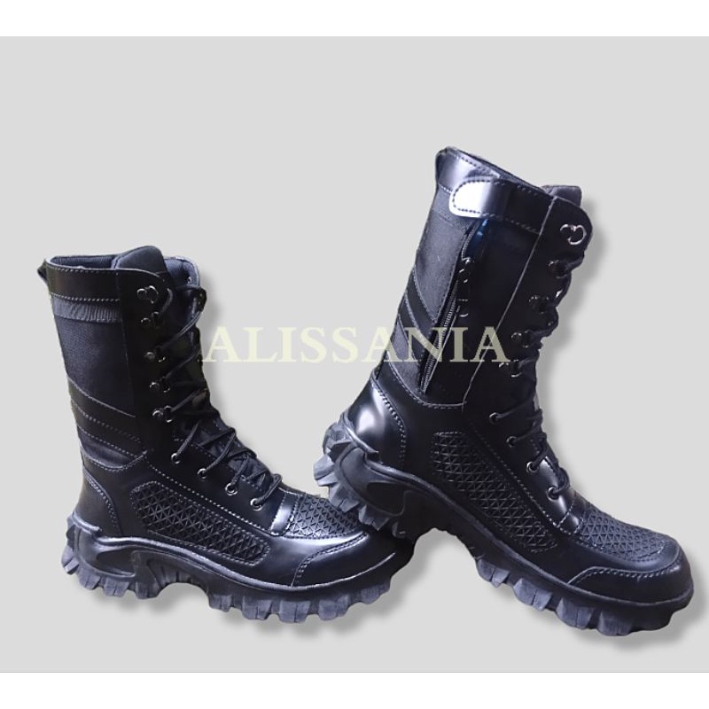 SEPATU PDL KARET PRIA TACTICAL TNI POLRI SECURITY