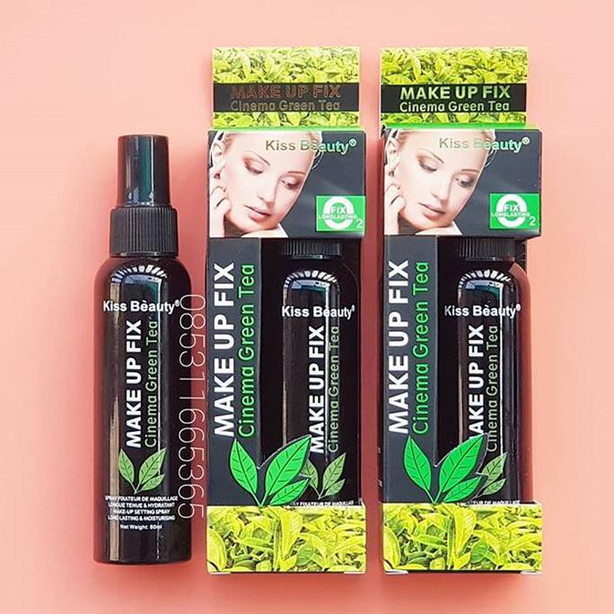 KISS BEAUTY 2036 Fixing Spray Greentea | Setting Spray Terjamin