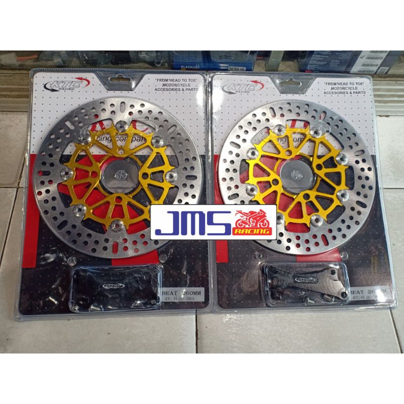 piringan cakram disc brake ktc racing cnc ukuran 260 beat vario scoopy genio mio soul lama xeon gt