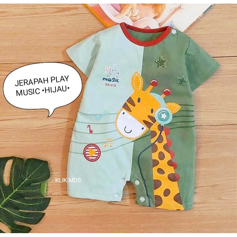 Jumper Bayi Laki- Laki 0-6 Bulan / Baju Anak Cowok / Bodysuit Newborn Motif Lucu