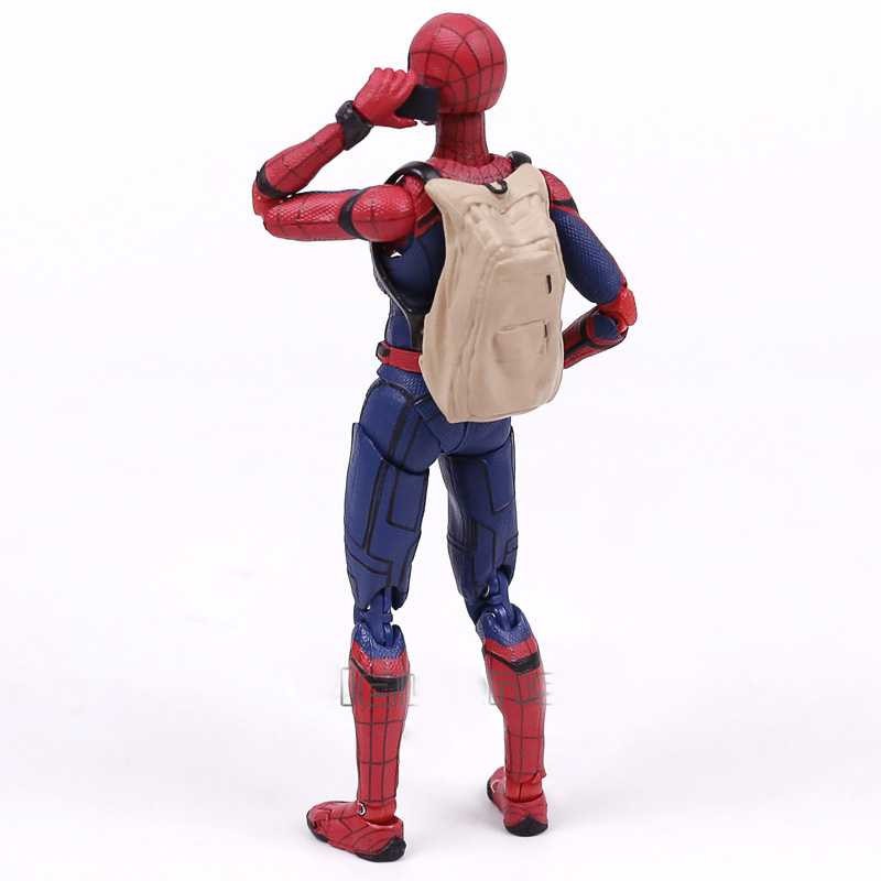 Shfiguart Spiderman AF 02 Action Figure Terbaru Alat Pendukung Bakat Gambar Anti Pose Tdk Wajar