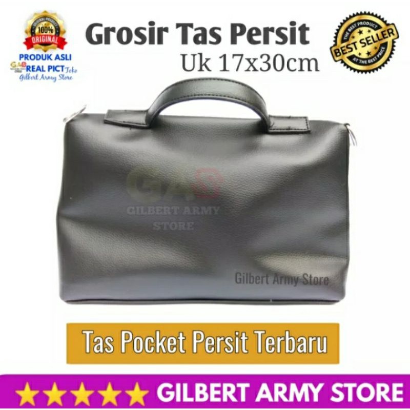 Tas Persit Terbaru Pocket bisa di Slempang Hitam Bordir  Bag Wanita /GILBERT ARMY STORE Grosir Murah