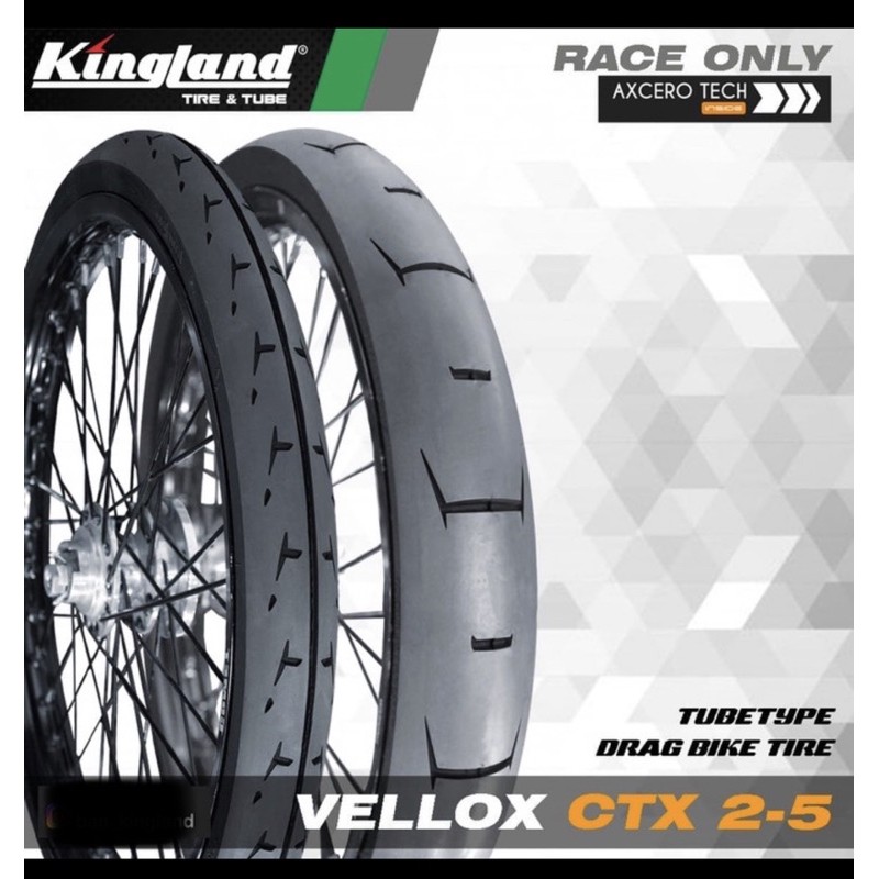 Ban Drag Kingland Vellox CTX2 50/90-17 TT (Depan)