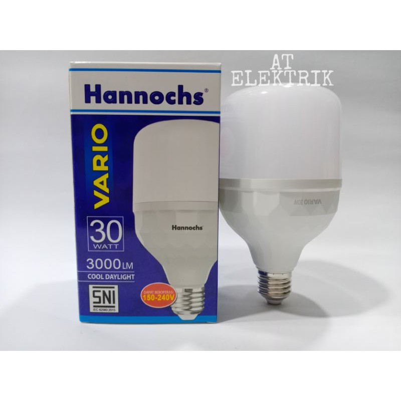 Bohlam / Lampu LED HANNOCHS VARIO 30 WATT / Cahaya Putih / Cool Daylight